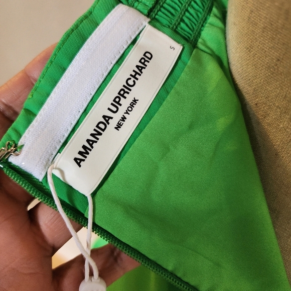 Amanda Uprichard Women's Aubrielle Dress Size Small Color Green - Picture 5 of 9